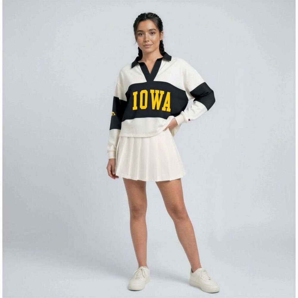 NCAA Iowa Hawkeyes Champion Women's Rugby Shirt - M